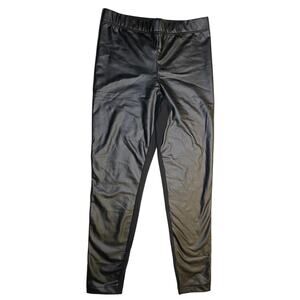 Old Navy - NWT -  Black Faux Leather Leggings - Size M